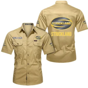 Rugged SUV Exclusive Logo Short Sleeved Shirt, Gift For Rugged SUV Enthusiasts CAR444 - Khaki