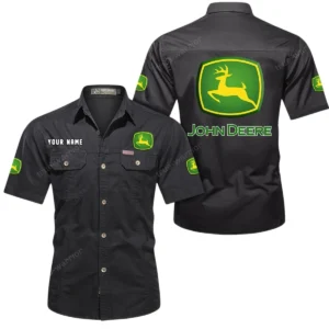 Greenfield Harvester Exclusive Logo Short Sleeved Shirt, Gift For Greenfield Harvester Lovers CAR444 - Black
