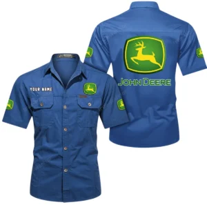 Farmstead Machine Exclusive Logo Short Sleeved Shirt, Gift For Farmstead Machine Lovers CAR444 - Cowboy Blue