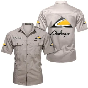 Drag Strip Coupe Exclusive Logo Short Sleeved Shirt, Gift For Drag Strip Coupe Enthusiasts CAR444 - Beige