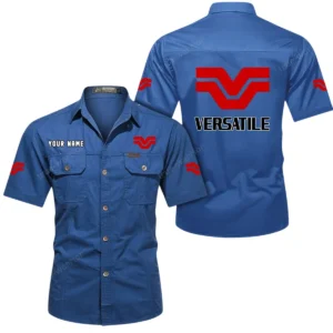 Versatile Exclusive Logo Short Sleeved Shirt, Gift For Versatile Lovers CAR444 - Cowboy Blue