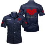 Versatile Exclusive Logo Short Sleeved Shirt, Gift For Versatile Lovers CAR444 - Dark Blue