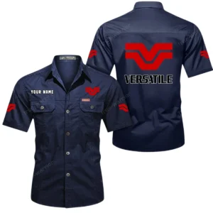 Versatile Exclusive Logo Short Sleeved Shirt, Gift For Versatile Lovers CAR444 - Dark Blue