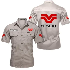 Versatile Exclusive Logo Short Sleeved Shirt, Gift For Versatile Lovers CAR444 - Beige