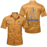 Rural Work Vehicle Exclusive Logo Short Sleeved Shirt, Gift For Rural Work Vehicle Lovers CAR444 - Turmeric