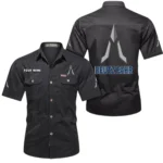 Farm Machine Exclusive Logo Short Sleeved Shirt, Gift For Farm Machine Enthusiasts CAR444 - Black