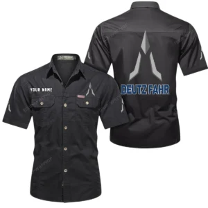 Farm Machine Exclusive Logo Short Sleeved Shirt, Gift For Farm Machine Enthusiasts CAR444 - Black