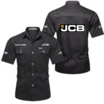 Excavation Machine Exclusive Logo Short Sleeved Shirt, Gift For Excavation Machine Lovers CAR444 - Black