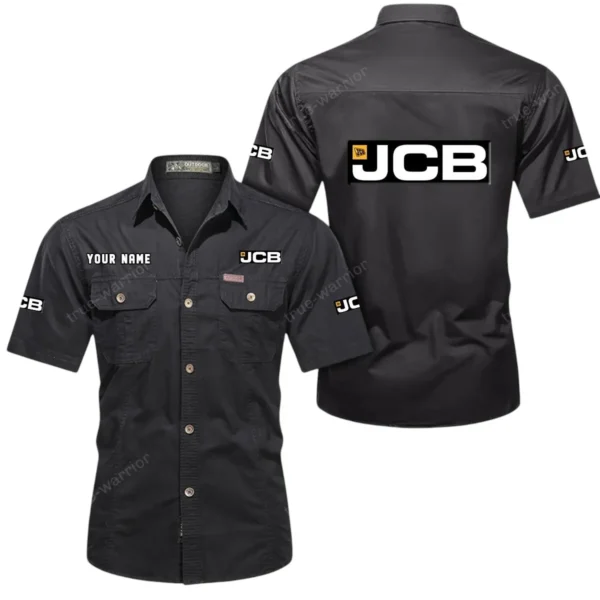 Excavation Machine Exclusive Logo Short Sleeved Shirt, Gift For Excavation Machine Lovers CAR444 - Black