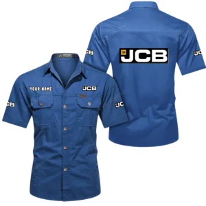 Earth-Moving Equipment Exclusive Logo Short Sleeved Shirt, Gift For Earth-Moving Equipment Lovers CAR444 - Cowboy Blue