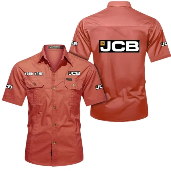 Digging Rig Exclusive Logo Short Sleeved Shirt, Gift For Digging Rig Enthusiasts CAR444 - Red