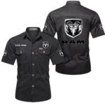 Heavy-Duty Truck Exclusive Logo Short Sleeved Shirt, Gift For Heavy-Duty Truck Enthusiasts CAR444 - Black