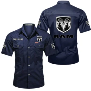 Full-Size Pickup Exclusive Logo Short Sleeved Shirt, Gift For Full-Size Pickup Lovers CAR444 - Dark Blue