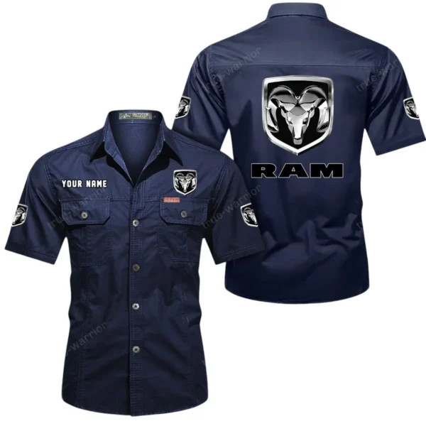Full-Size Pickup Exclusive Logo Short Sleeved Shirt, Gift For Full-Size Pickup Lovers CAR444 - Dark Blue