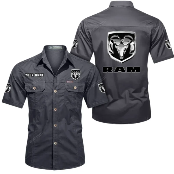 Tough Truck Exclusive Logo Short Sleeved Shirt, Gift For Tough Truck Lovers CAR444 - Gray