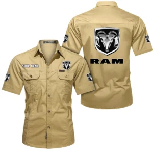 Power Pickup Exclusive Logo Short Sleeved Shirt, Gift For Power Pickup Lovers CAR444 - Khaki