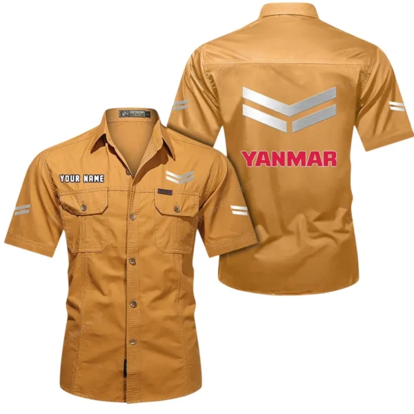 Farm Equipment Tractor Exclusive Logo Short Sleeved Shirt, Gift For Farm Equipment Tractor Lovers CAR444 - Turmeric