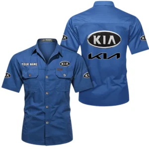 Compact SUV  Exclusive Logo Short Sleeved Shirt, Gift For Compact SUV  Enthusiasts CAR444 - Cowboy Blue