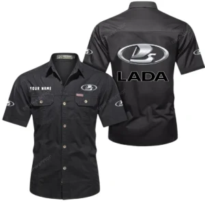 Compact Car Exclusive Logo Short Sleeved Shirt, Gift For Compact Car Lovers CAR444 - Black