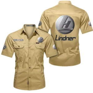 Agripro Power Machines Exclusive Logo Short Sleeved Shirt, Gift For Agripro Power Machines Enthusiasts CAR444 - Khaki