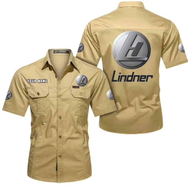 Agripro Power Machines Exclusive Logo Short Sleeved Shirt, Gift For Agripro Power Machines Enthusiasts CAR444 - Khaki