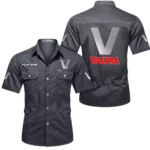 Precision Farming Tractor Exclusive Logo Short Sleeved Shirt, Gift For Precision Farming Tractor Lovers CAR444 - Gray