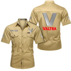 Robust Tillage Tractor Exclusive Logo Short Sleeved Shirt, Gift For Robust Tillage Tractor Lovers CAR444 - Khaki
