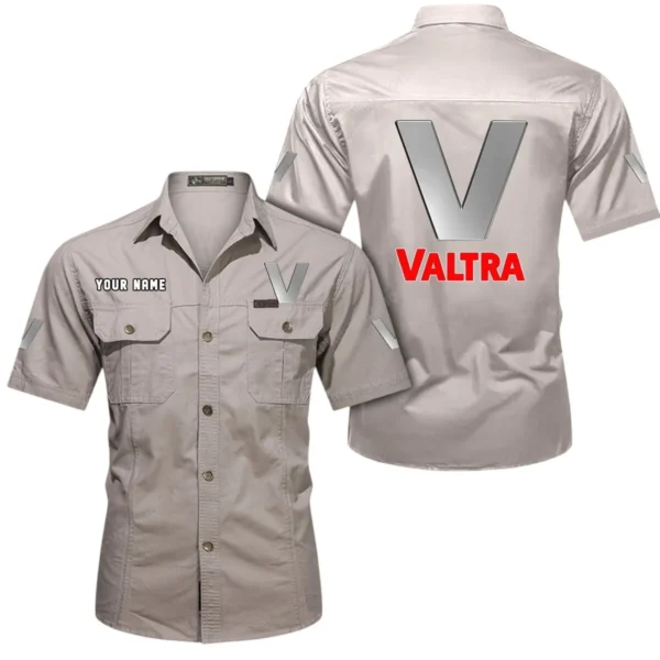 Sustainable Work Tractor Exclusive Logo Short Sleeved Shirt, Gift For Sustainable Work Tractor Lovers CAR444 - Beige