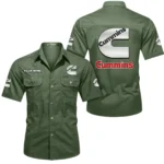 PowerMax Engines Exclusive Logo Short Sleeved Shirt, Gift For PowerMax Engines Lovers CAR444 - Army Green