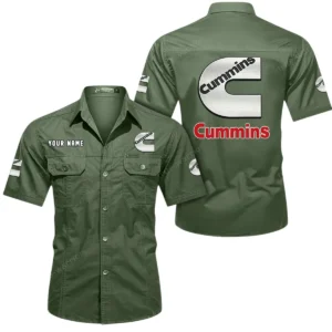 PowerMax Engines Exclusive Logo Short Sleeved Shirt, Gift For PowerMax Engines Lovers CAR444 - Army Green