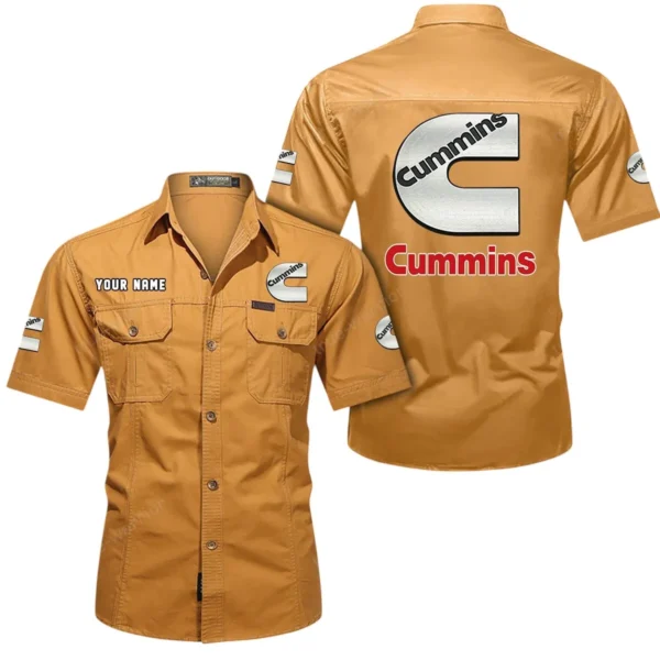 PowerPulse Motors Exclusive Logo Short Sleeved Shirt, Gift For PowerPulse Motors Enthusiasts CAR444 - Turmeric
