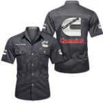PowerPlus Motors Exclusive Logo Short Sleeved Shirt, Gift For PowerPlus Motors Enthusiasts CAR444 - Gray