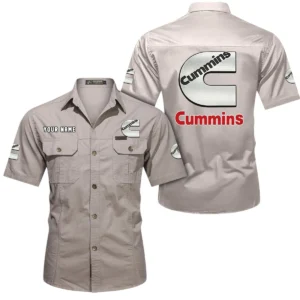 TitanTorque Power Systems Exclusive Logo Short Sleeved Shirt, Gift For TitanTorque Power Systems Enthusiasts CAR444 - Beige