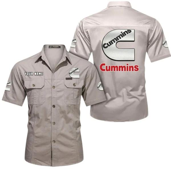 TitanTorque Power Systems Exclusive Logo Short Sleeved Shirt, Gift For TitanTorque Power Systems Enthusiasts CAR444 - Beige