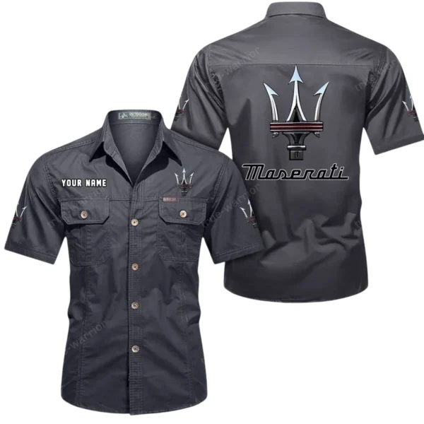 Premium Sports Sedan  Exclusive Logo Short Sleeved Shirt, Gift For Premium Sports Sedan  Lovers CAR444 - Gray