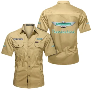 Timeless Drive Exclusive Logo Short Sleeved Shirt, Gift For Timeless Drive Enthusiasts CAR444 - Khaki