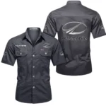 Performance Sedan Exclusive Logo Short Sleeved Shirt, Gift For Performance Sedan Lovers CAR444 - Gray
