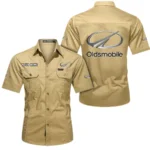 Full-Size Luxury Auto Exclusive Logo Short Sleeved Shirt, Gift For Full-Size Luxury Auto Lovers CAR444 - Khaki