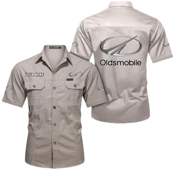 Grand Touring Car Exclusive Logo Short Sleeved Shirt, Gift For Grand Touring Car Lovers CAR444 - Beige