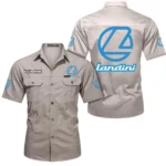 Tillage Power Tractor Exclusive Logo Short Sleeved Shirt, Gift For Tillage Power Tractor Enthusiasts CAR444 - Beige