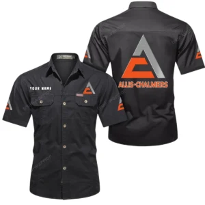 Agricultural Tractor Exclusive Logo Short Sleeved Shirt, Gift For Agricultural Tractor Enthusiasts CAR444 - Black
