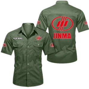 Compact Farm Tractor Exclusive Logo Short Sleeved Shirt, Gift For Compact Farm Tractor Lovers CAR444 - Army Green