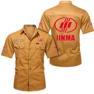 Rural Utility Tractor Exclusive Logo Short Sleeved Shirt, Gift For Rural Utility Tractor Enthusiasts CAR444 - Turmeric