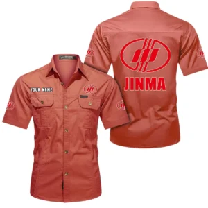 Compact Plowing Machine Exclusive Logo Short Sleeved Shirt, Gift For Compact Plowing Machine Enthusiasts CAR444 - Red
