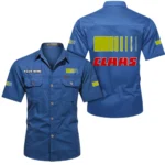 Grain Collector Exclusive Logo Short Sleeved Shirt, Gift For Grain Collector Enthusiasts CAR444 - Cowboy Blue