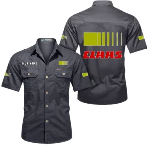 High-Efficiency Harvester Exclusive Logo Short Sleeved Shirt, Gift For High-Efficiency Harvester Lovers CAR444 - Gray