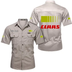 Harvest Companion Exclusive Logo Short Sleeved Shirt, Gift For Harvest Companion Lovers CAR444 - Beige