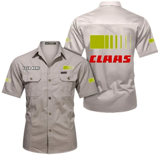 Harvest Companion Exclusive Logo Short Sleeved Shirt, Gift For Harvest Companion Lovers CAR444 - Beige