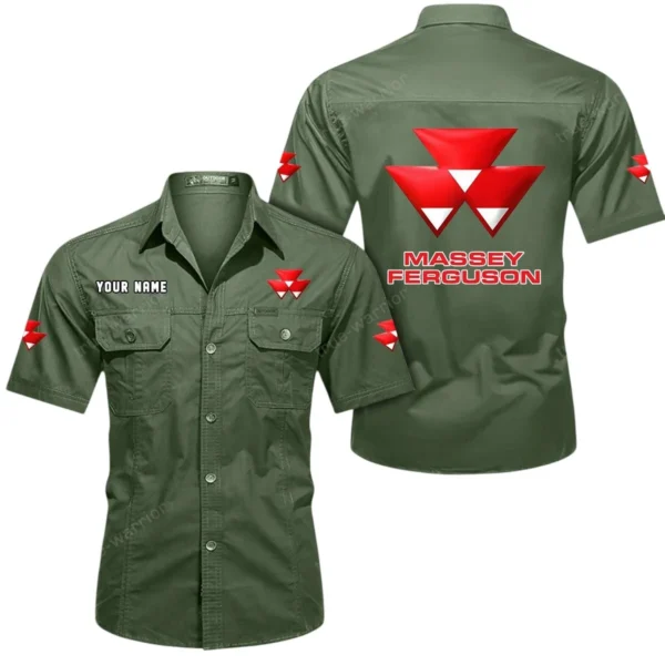 Farmstrong Tractors Exclusive Logo Short Sleeved Shirt, Gift For Farmstrong Tractors Lovers CAR444 - Army Green