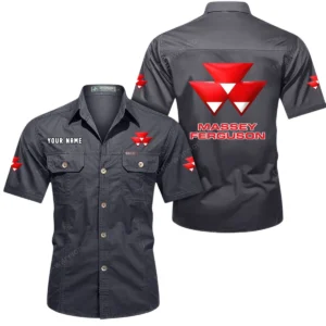 Cropking Equipment Exclusive Logo Short Sleeved Shirt, Gift For Cropking Equipment Enthusiasts CAR444 - Gray